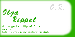 olga rippel business card